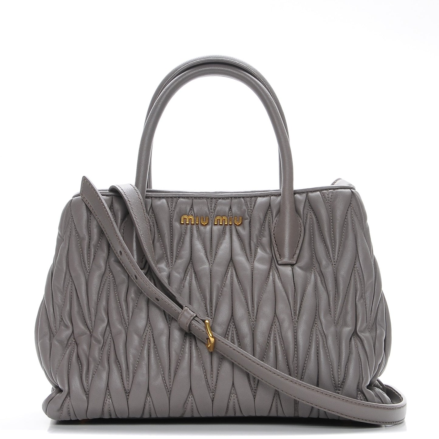 Nappa Matelasse Tote Argilla