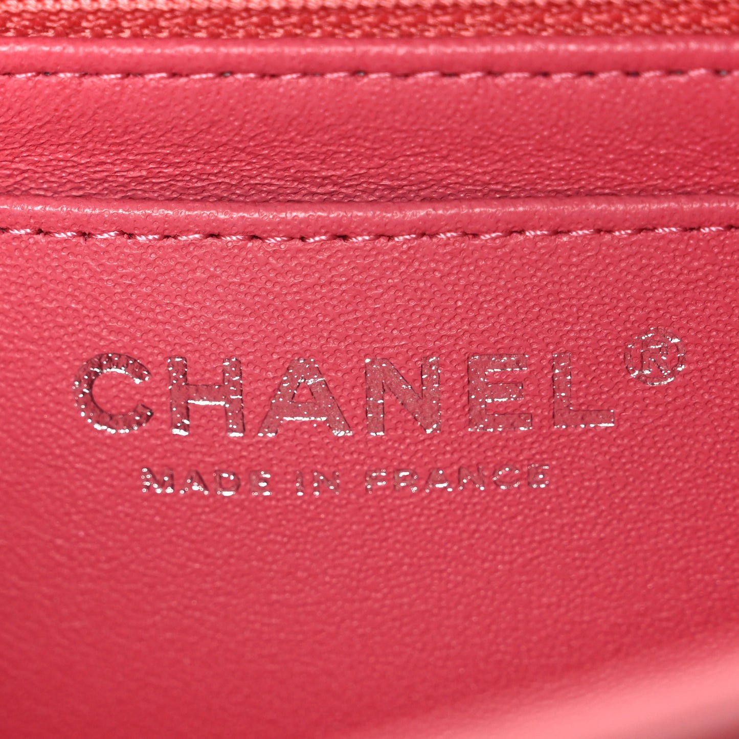 Lambskin Quilted Mini Rectangular Flap Pink