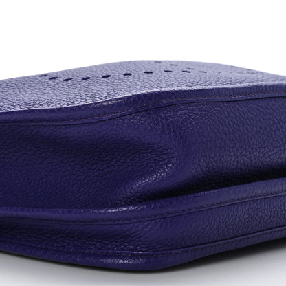 Hermes Taurillon Clemence Evelyne III PM Iris 8 of 10