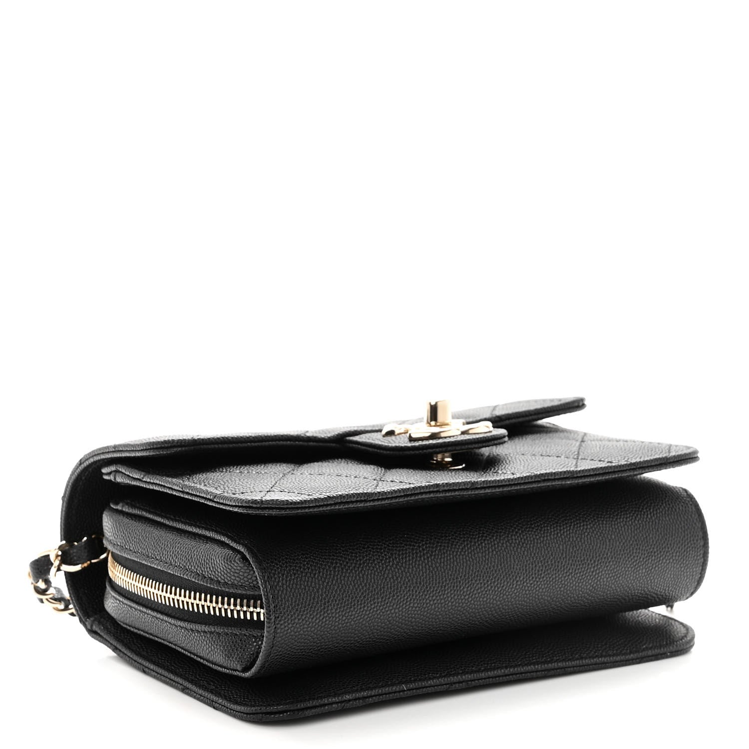 Chanel Caviar Quilted Like A Wallet Flap Black 3 of 10