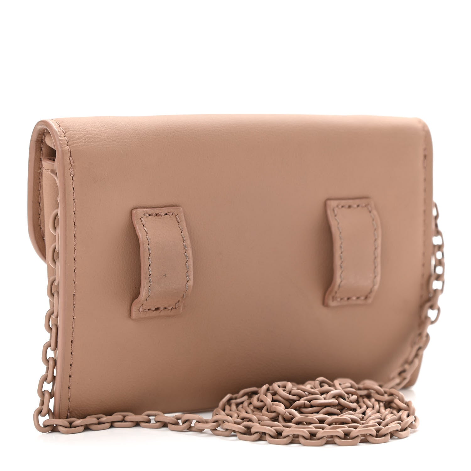 Christian Dior Ultra Matte Calfskin Nano Saddle Chain Pouch Rose Des Vents 3 of 11