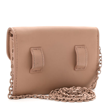 Christian Dior Ultra Matte Calfskin Nano Saddle Chain Pouch Rose Des Vents 3 of 11