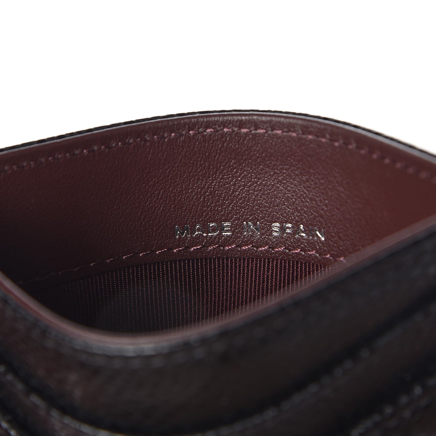 Caviar Quilted Card Holder Black