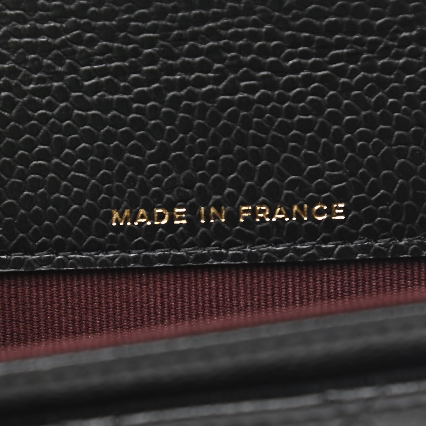 Caviar Quilted Flap Card Holder Wallet Black