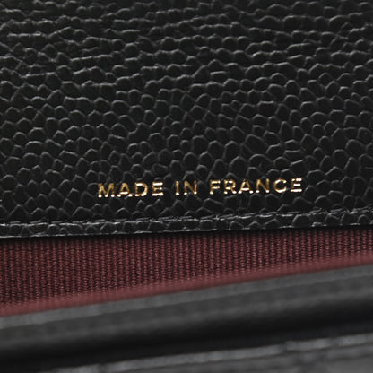 Chanel Caviar Quilted Flap Card Holder Wallet Black 7 of 8
