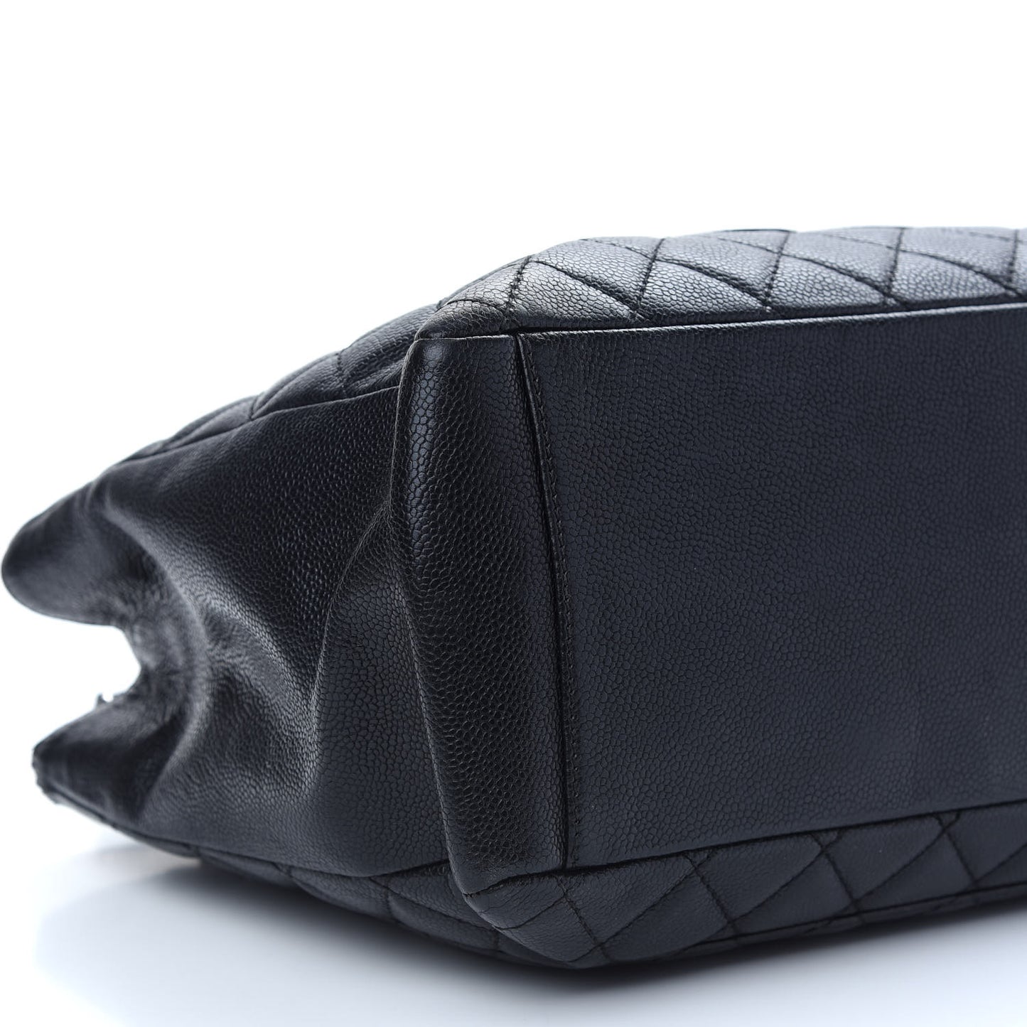 Caviar Quilted Grand Shopping Tote GST Black