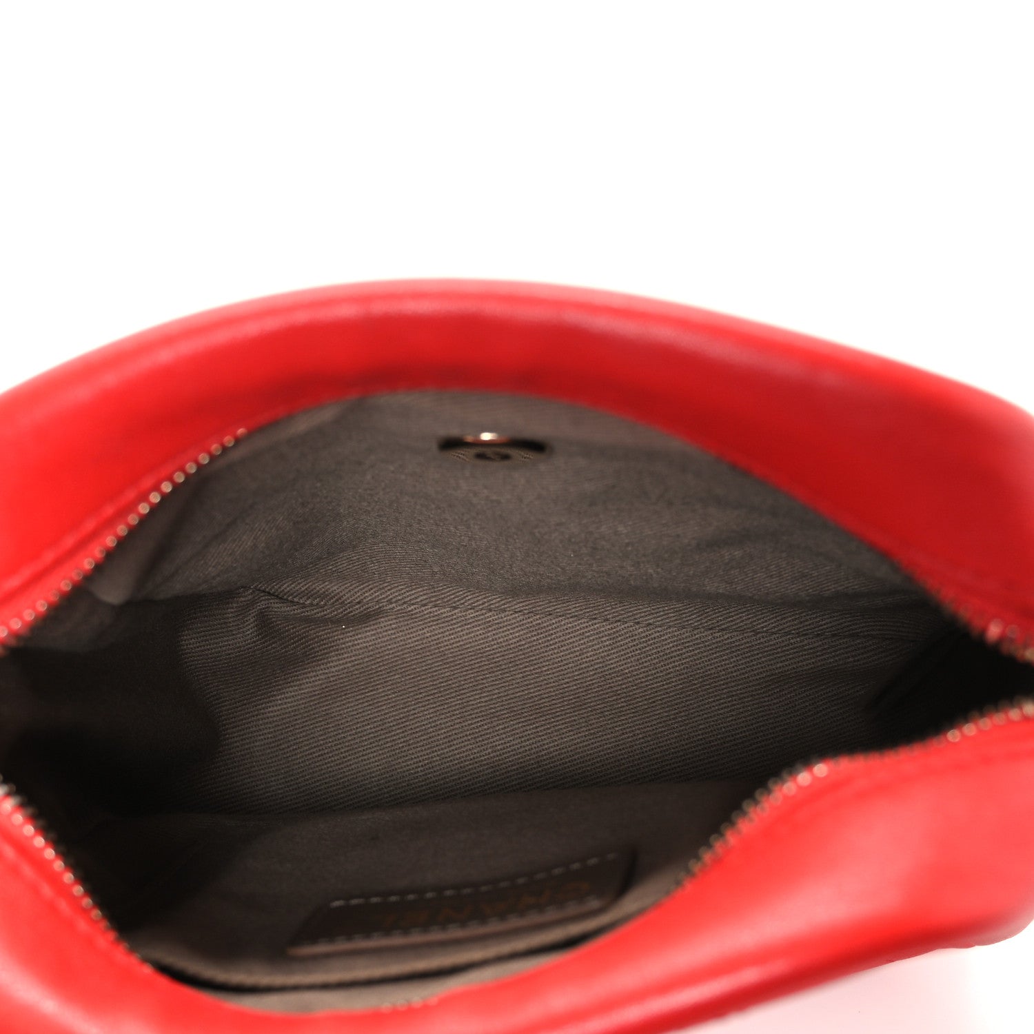 Chanel Goatskin Stitched Casual Trip North South Camera Case Red 5 of 11