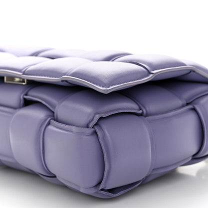 Bottega Veneta Lambskin Maxi Intreccio Padded Chain Cassette Crossbody Bag Lavender 9 of 10