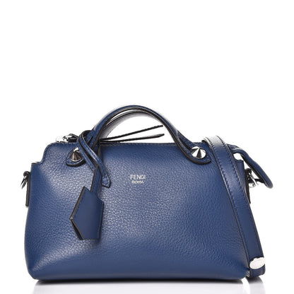 Fendi Vitello Dolce Mini By The Way Boston Bag Blue 1 of 7
