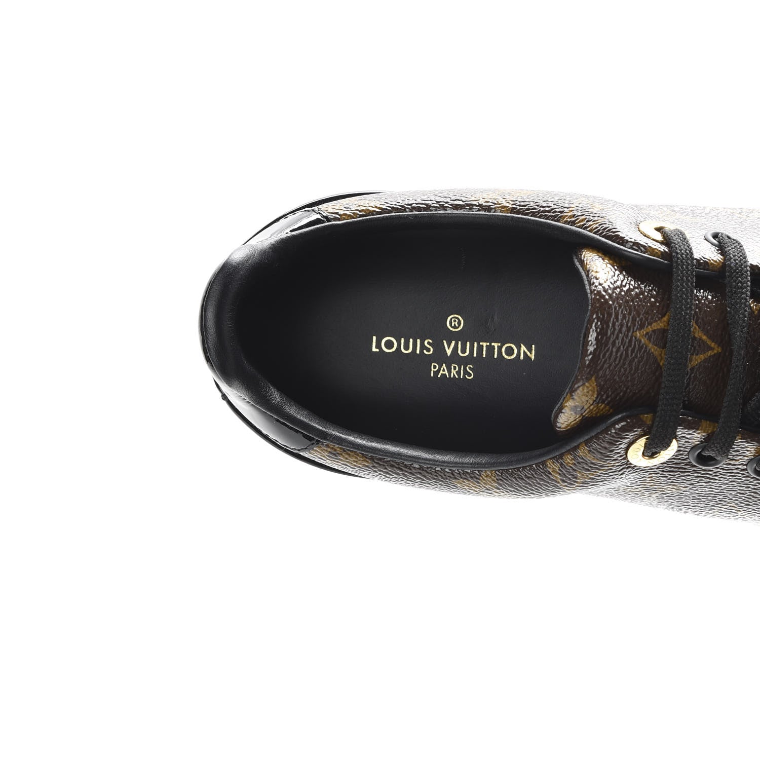 Louis Vuitton Patent Monogram Frontrow Sneakers 38 7 of 10