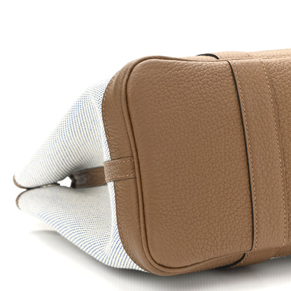 Hermes Twill H Negonda Garden Party 30 TPM Tote Ecru Alezan Bleu Bill 9 of 10