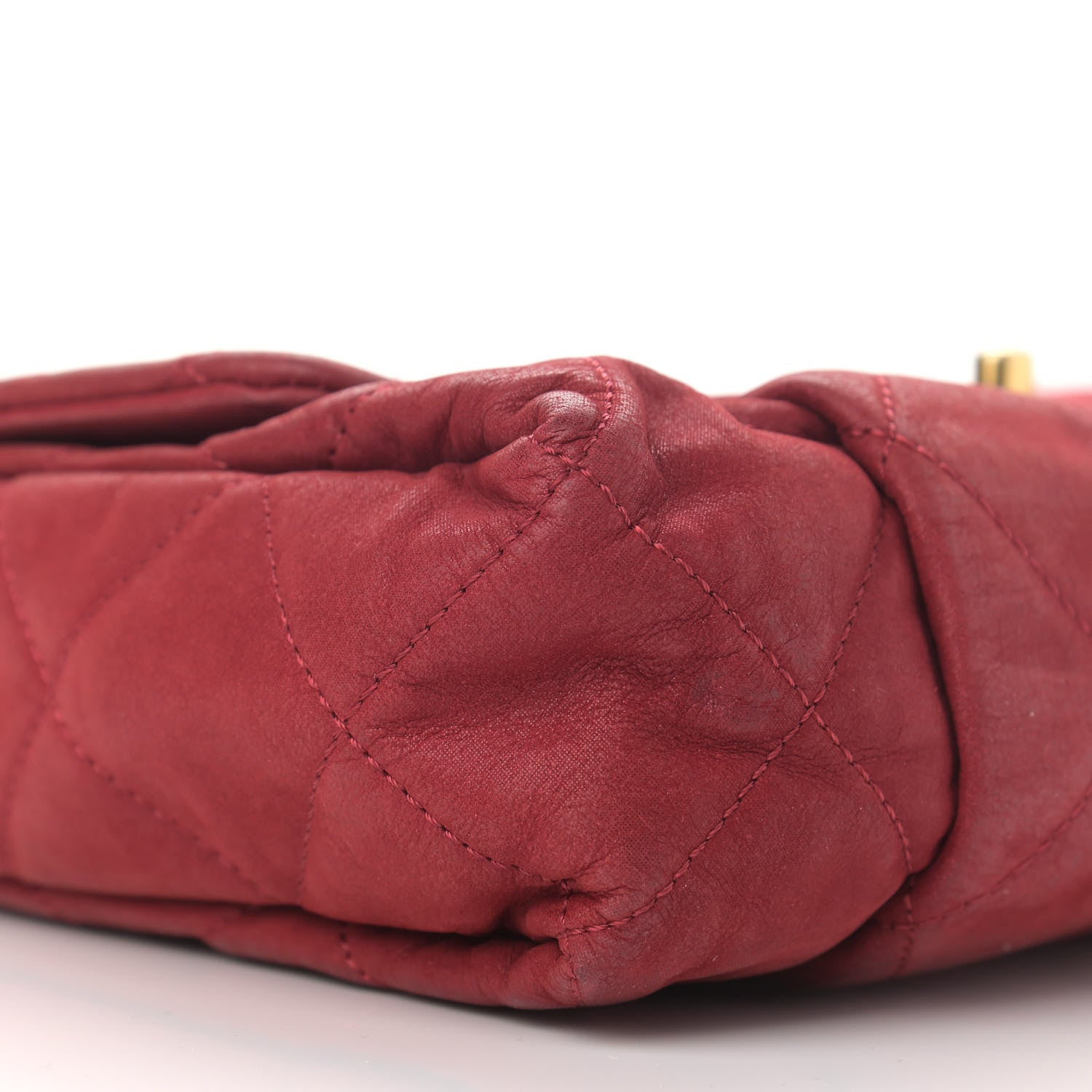 Chanel Iridescent Calfskin Quilted Small Chic Quilt Flap Red 8 of 13