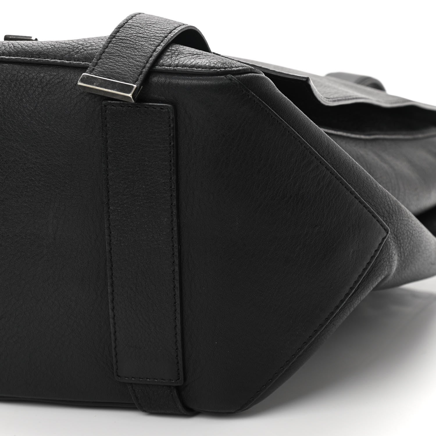 Proenza Schouler Pebbled Calfskin Large PS Courier Backpack Black 10 of 11