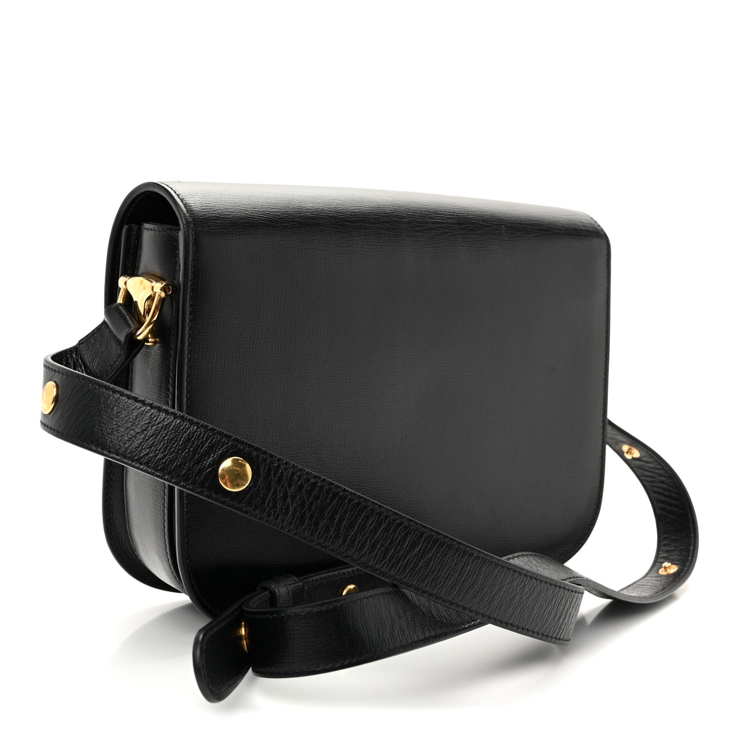 Gucci Azalea Calfskin Horsebit 1955 Shoulder Bag Black 3 of 10