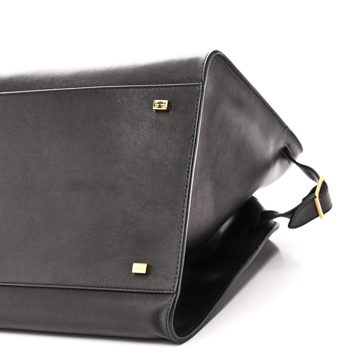 Polished Saddle Calfskin Soft Margaux 15 Black