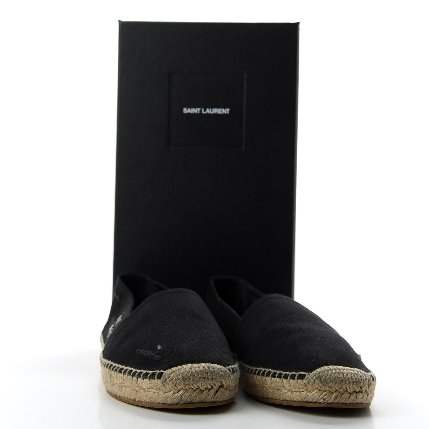 Canvas Nappa Elba Logo Embroidered Espadrilles 39 Black