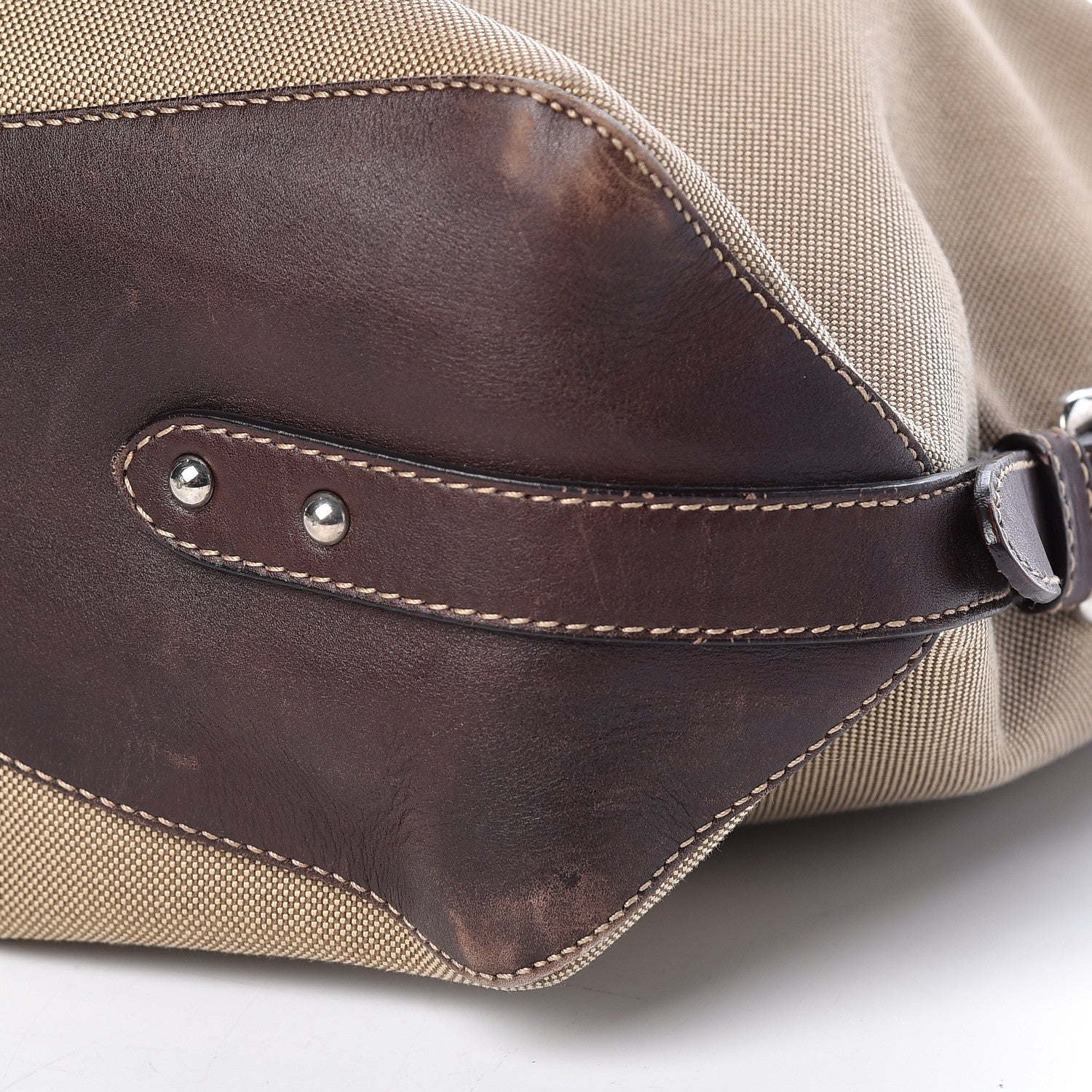 Prada Jacquard Logo Hobo Corda Moro 9 of 9