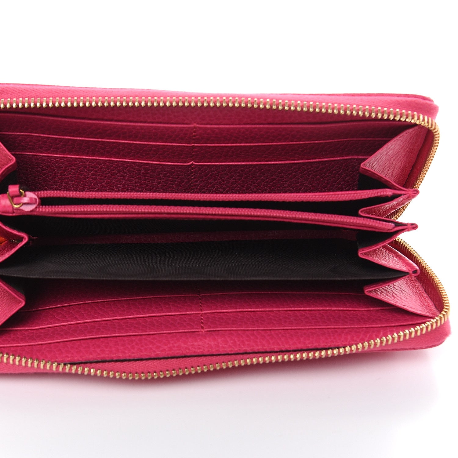 Gucci Dollar Calfskin GG Marmont Zip Around Wallet Box Pink 5 of 11