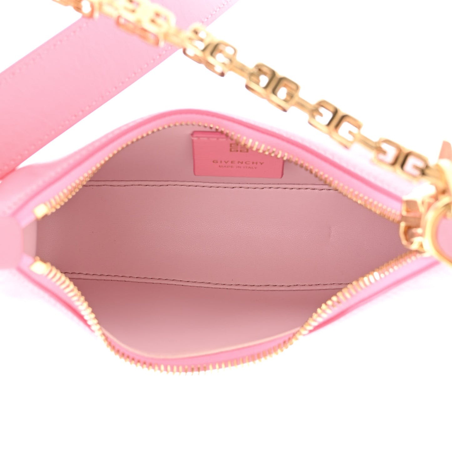 Smooth Calfskin Mini Moon Cut Out Shoulder Bag Bright Pink