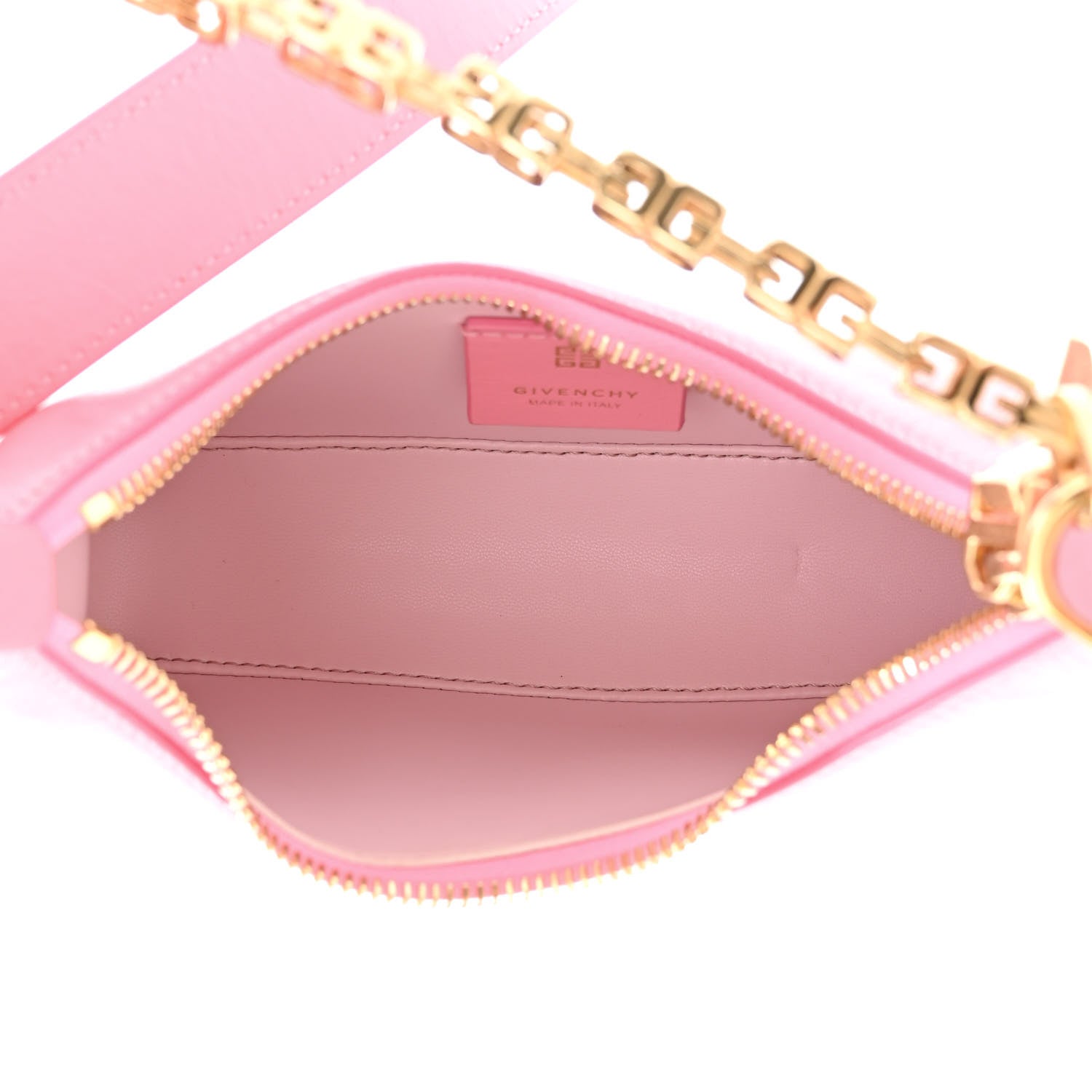 Givenchy Smooth Calfskin Mini Moon Cut Out Shoulder Bag Bright Pink 5 of 10
