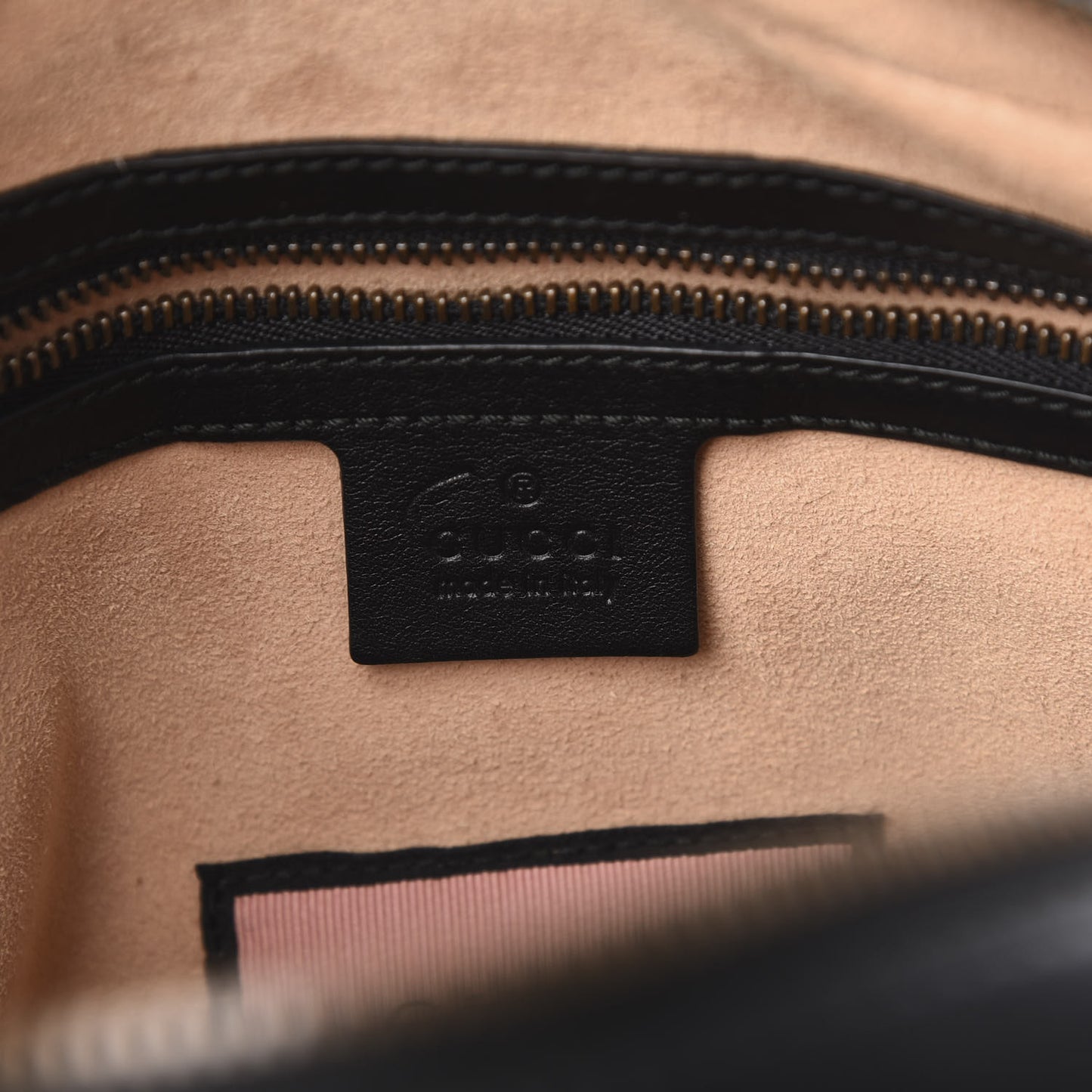 Calfskin Matelasse GucciGhost Medium GG Marmont Chain Shoulder Bag Black New Acquamarine