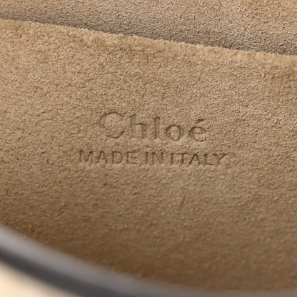 Chloe Calfskin Suede Small Nile Bracelet Bag Off White 6 of 9