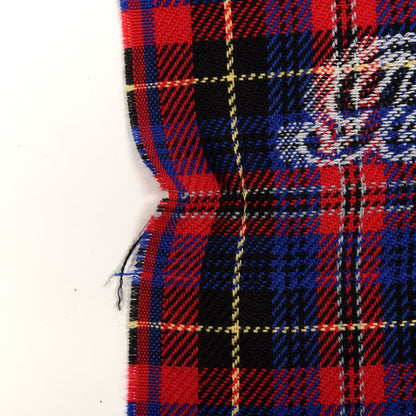 Gucci Wool Plaid L'Aveugle Par Amour Scarf Red 4 of 4