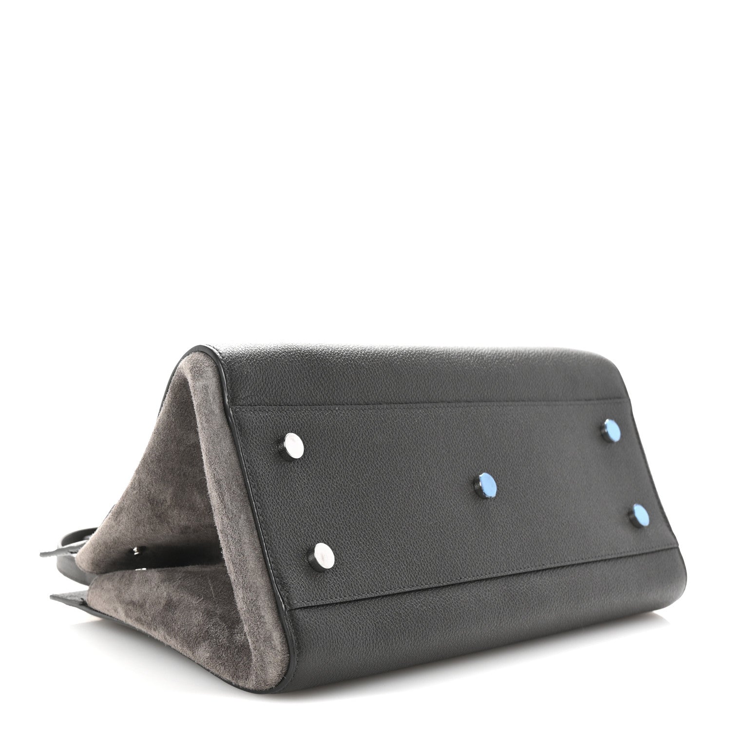 Saint Laurent Grained Calfskin Small Cabas Rive Gauche Dark Anthracite 4 of 10