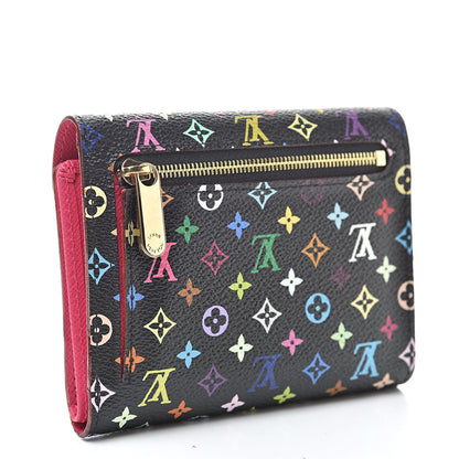 Louis Vuitton Monogram Multicolor Joey Wallet Black Grenade 3 of 7