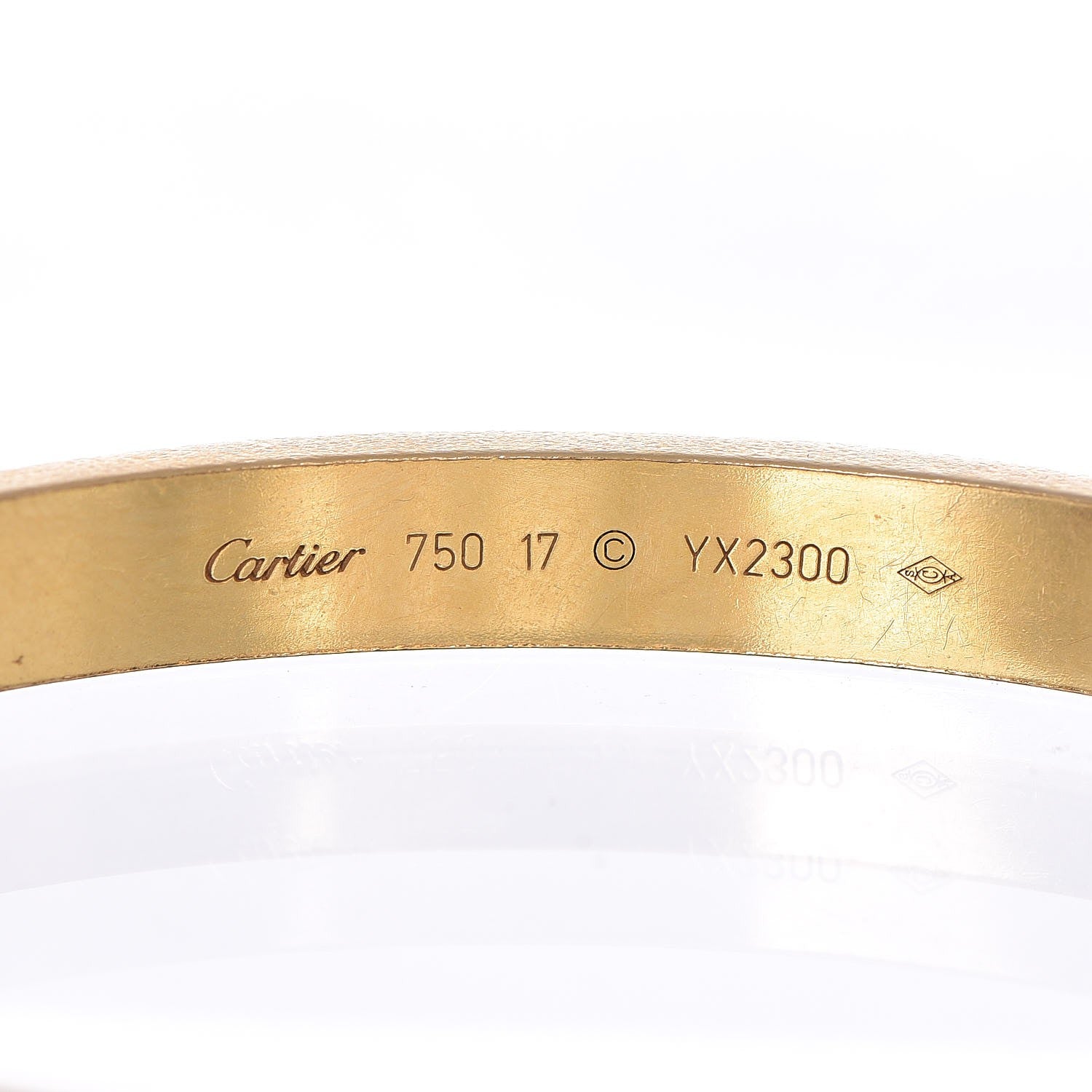 Cartier 18K Yellow Gold LOVE Bracelet 17 3 of 6