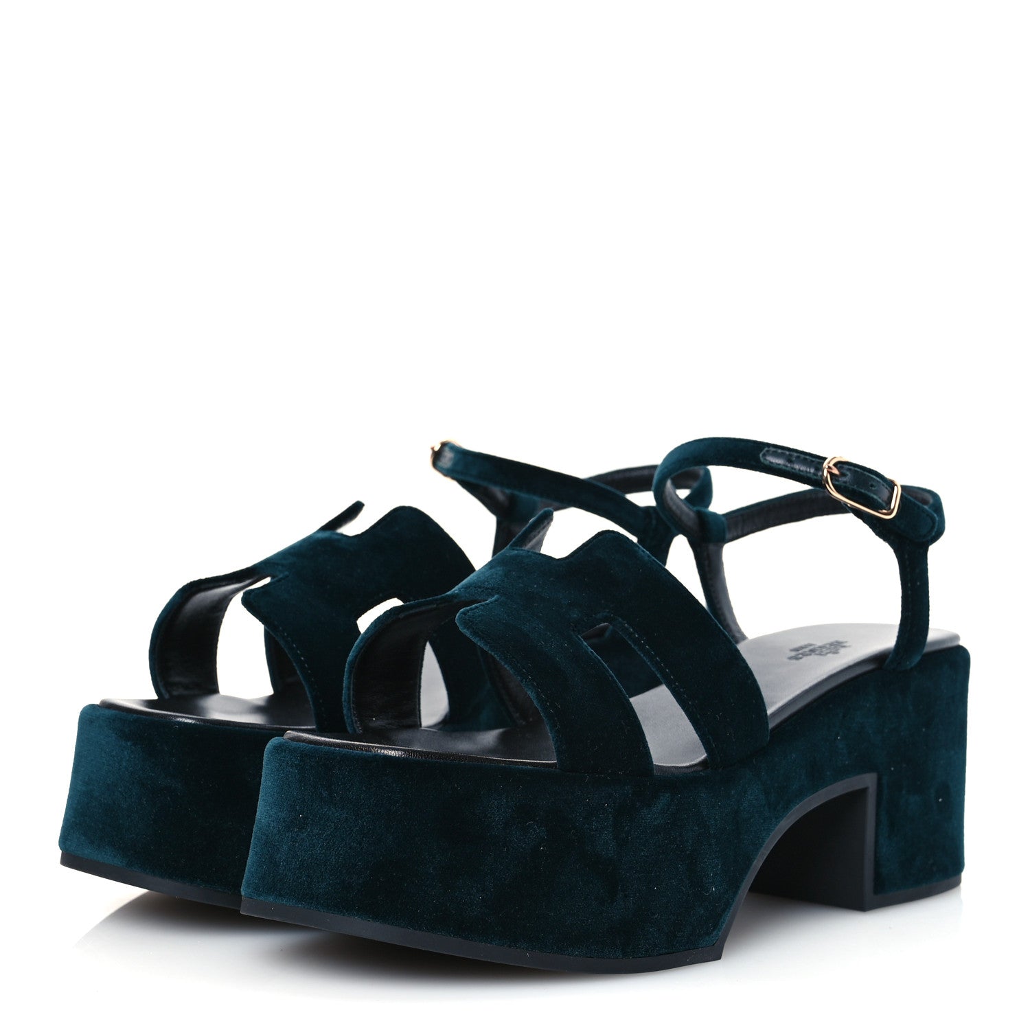 Hermes Velvet Jam 30 Sandals 39 Vert Fonce 4 of 12