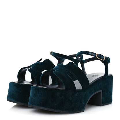 Hermes Velvet Jam 30 Sandals 39 Vert Fonce 4 of 12