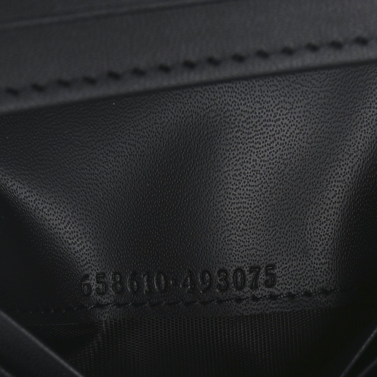 Denim GG Supreme Monogram Calfskin GG Marmont Card Case Black