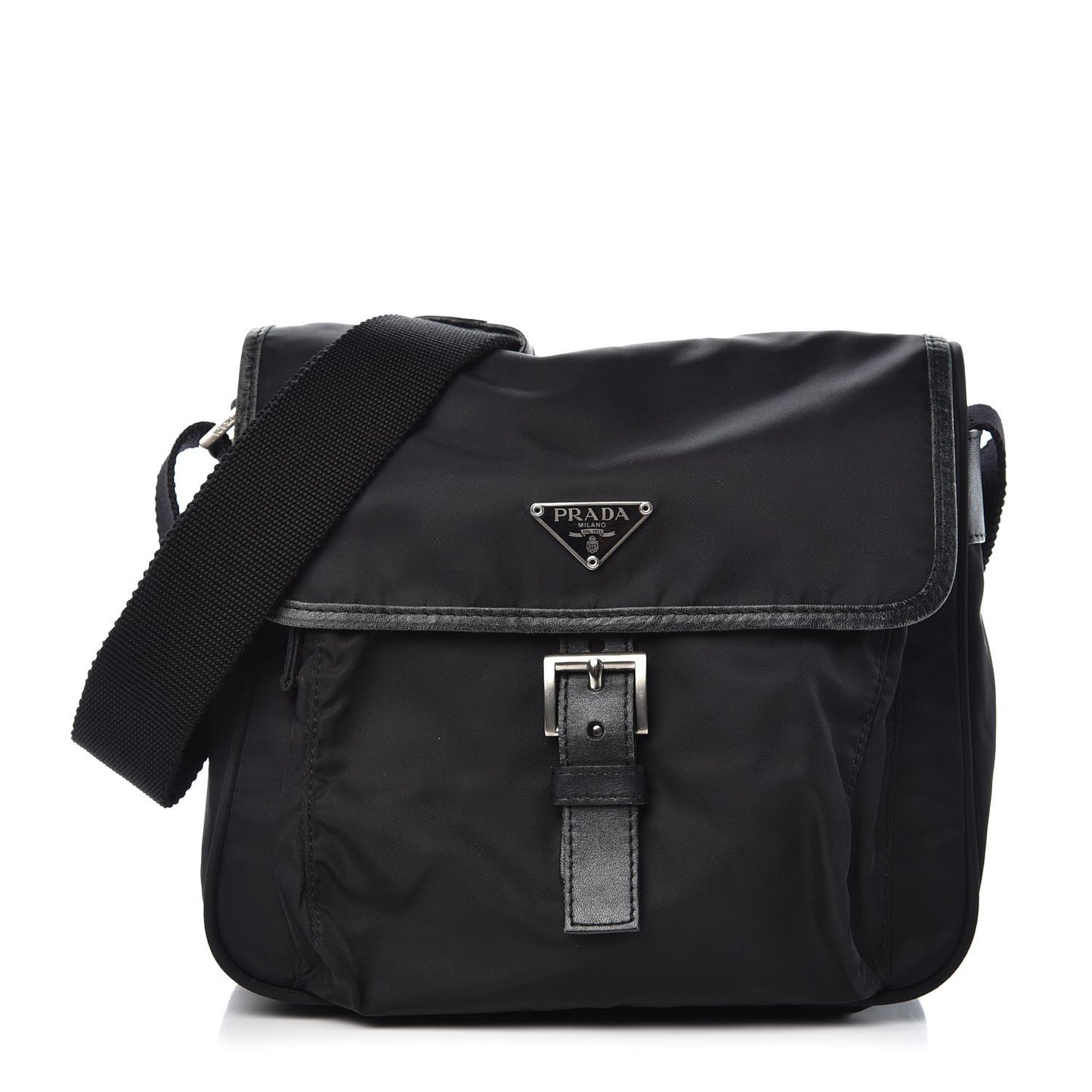 Nylon Vela Messenger Black