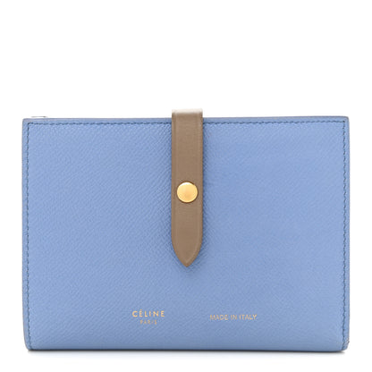 Celine Grained Calfskin Medium Multifunction Strap Wallet Porcelain 1 of 11