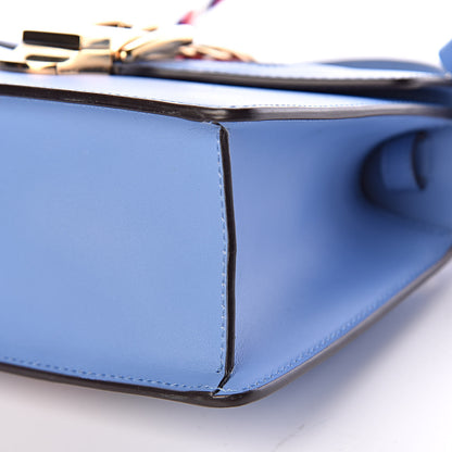 Gucci Vitello Fontanella Web Mini Sylvie Top Handle Bag Clear Sky Blue 10 of 10