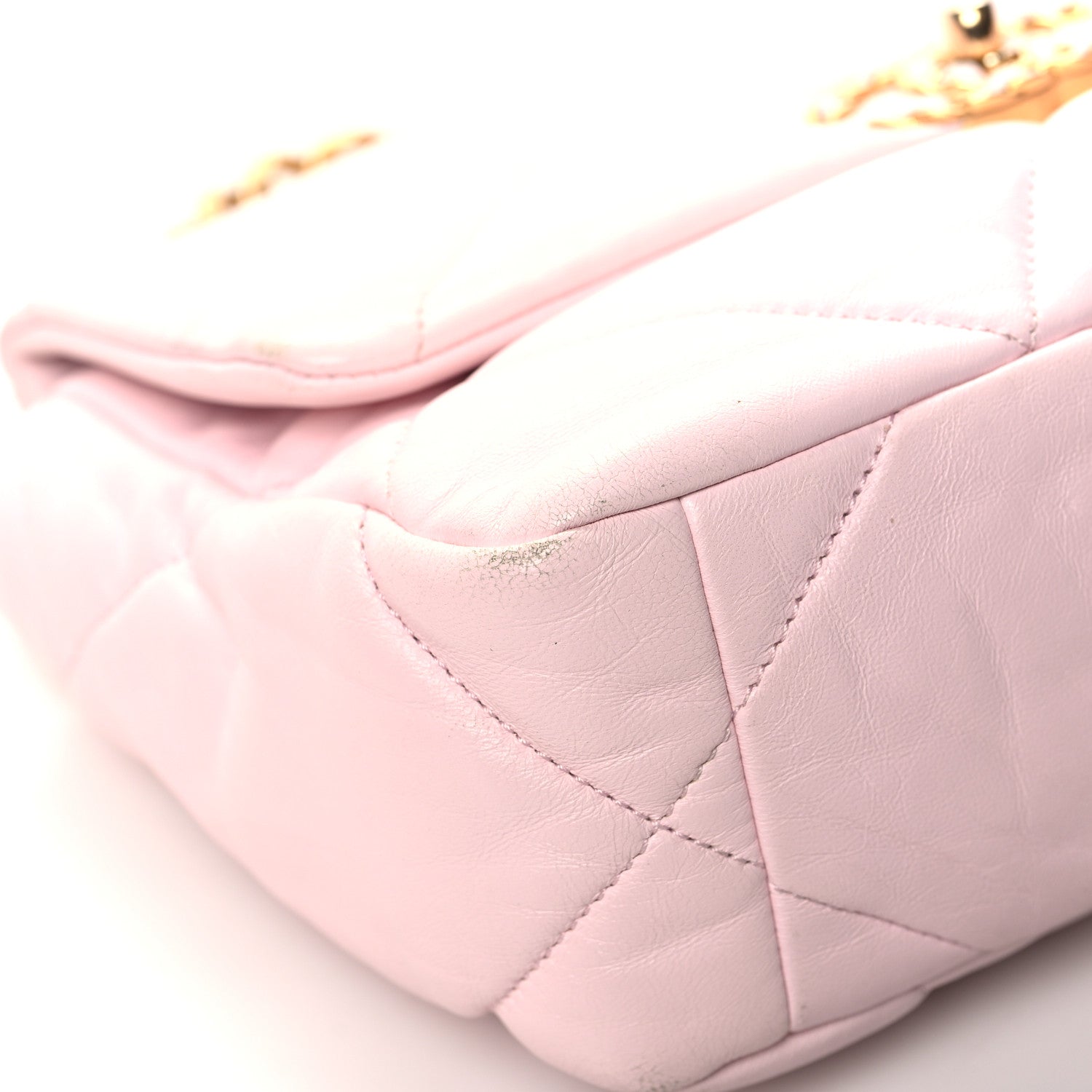Chanel Lambskin Quilted Medium 19 Flap Light Pink 9 of 13