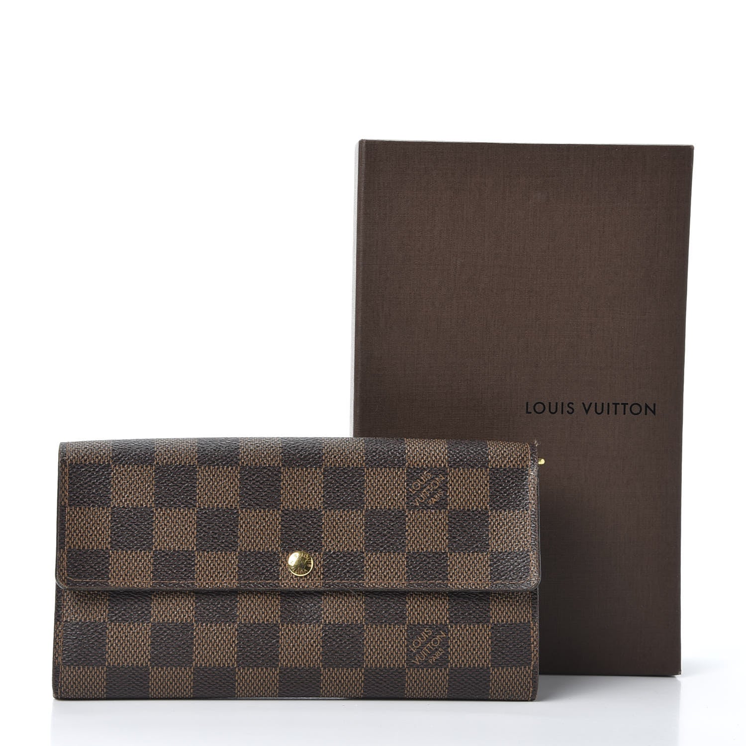 Louis Vuitton Damier Ebene Sarah Wallet 9 of 9