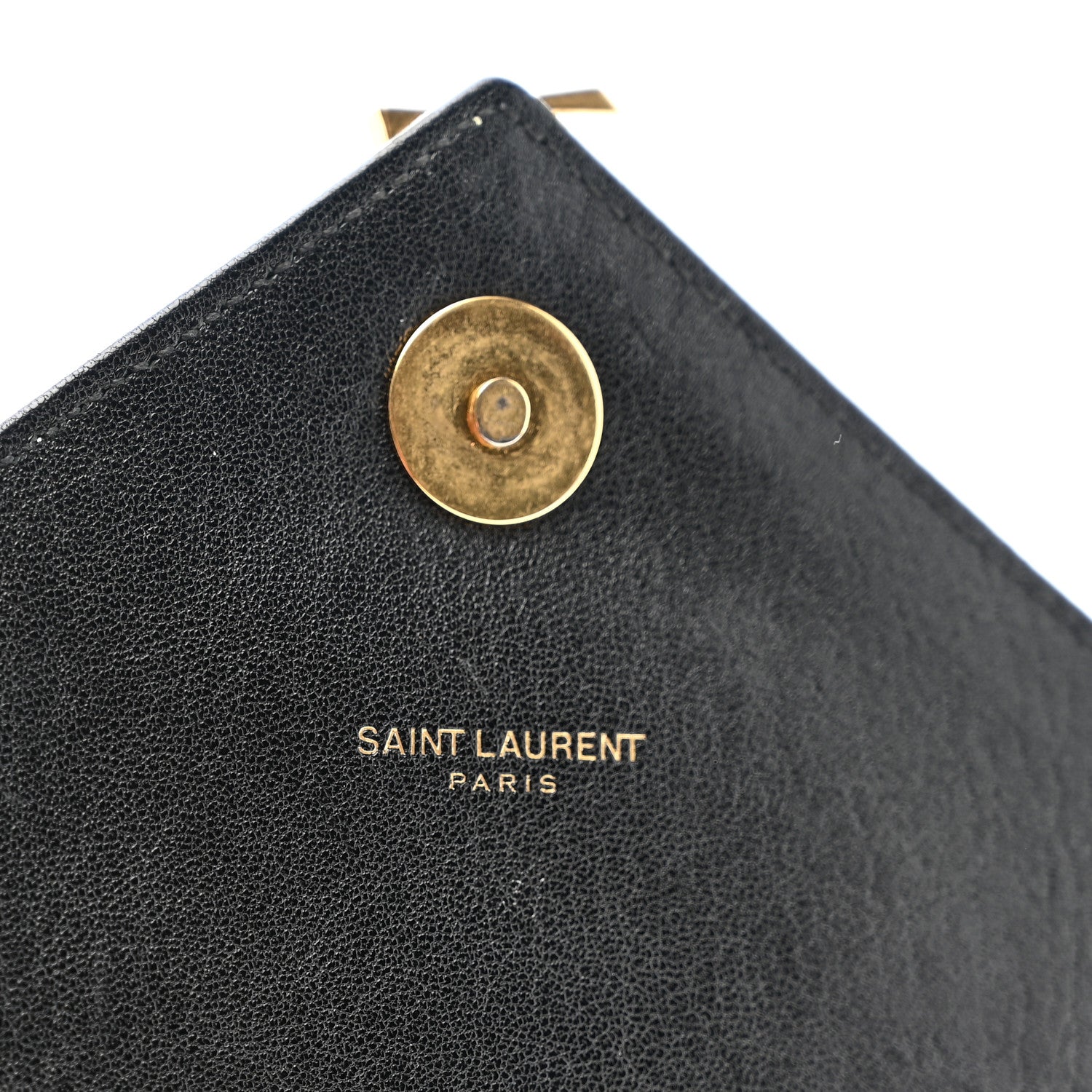 Saint Laurent Sheepskin Matelasse Chevron Monogram Medium College Bag Black 6 of 9