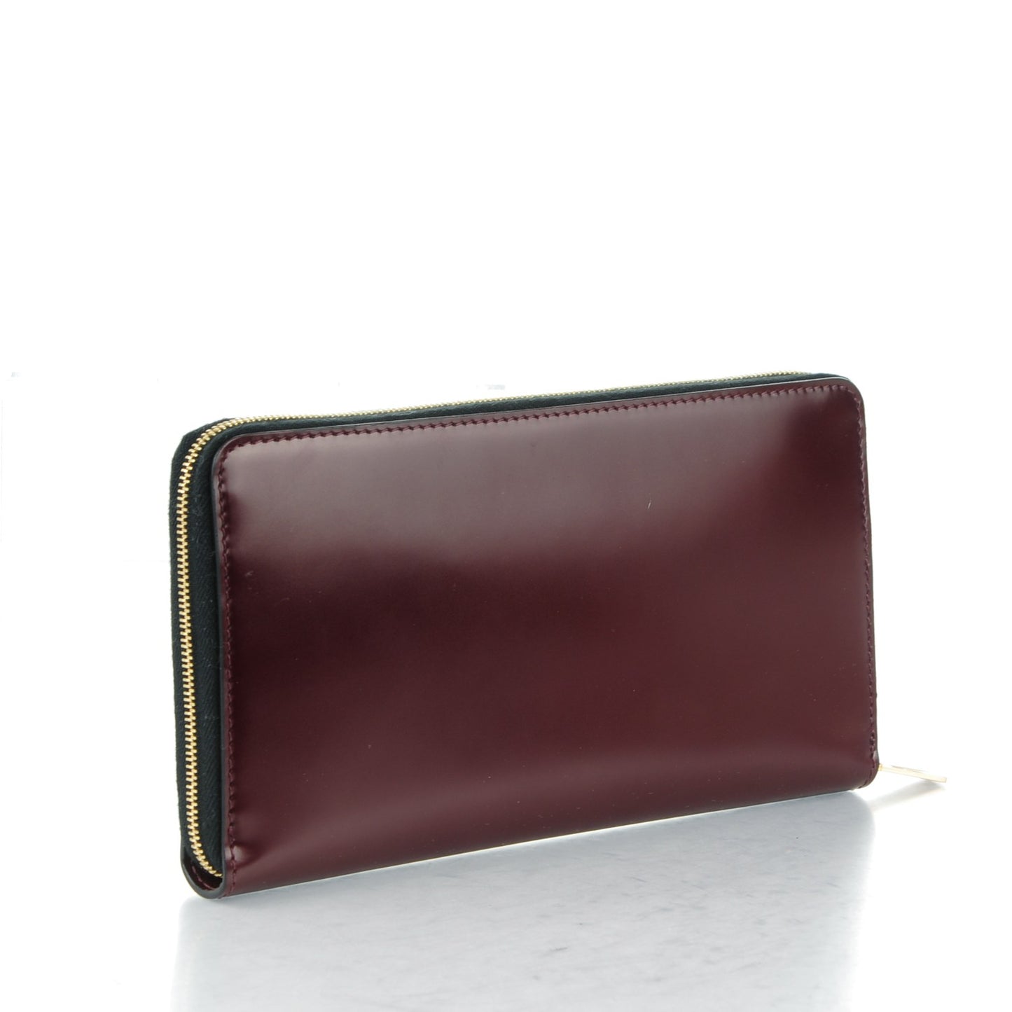 Spazzolato Calfskin Large Zip Around Multifunction Wallet Wine