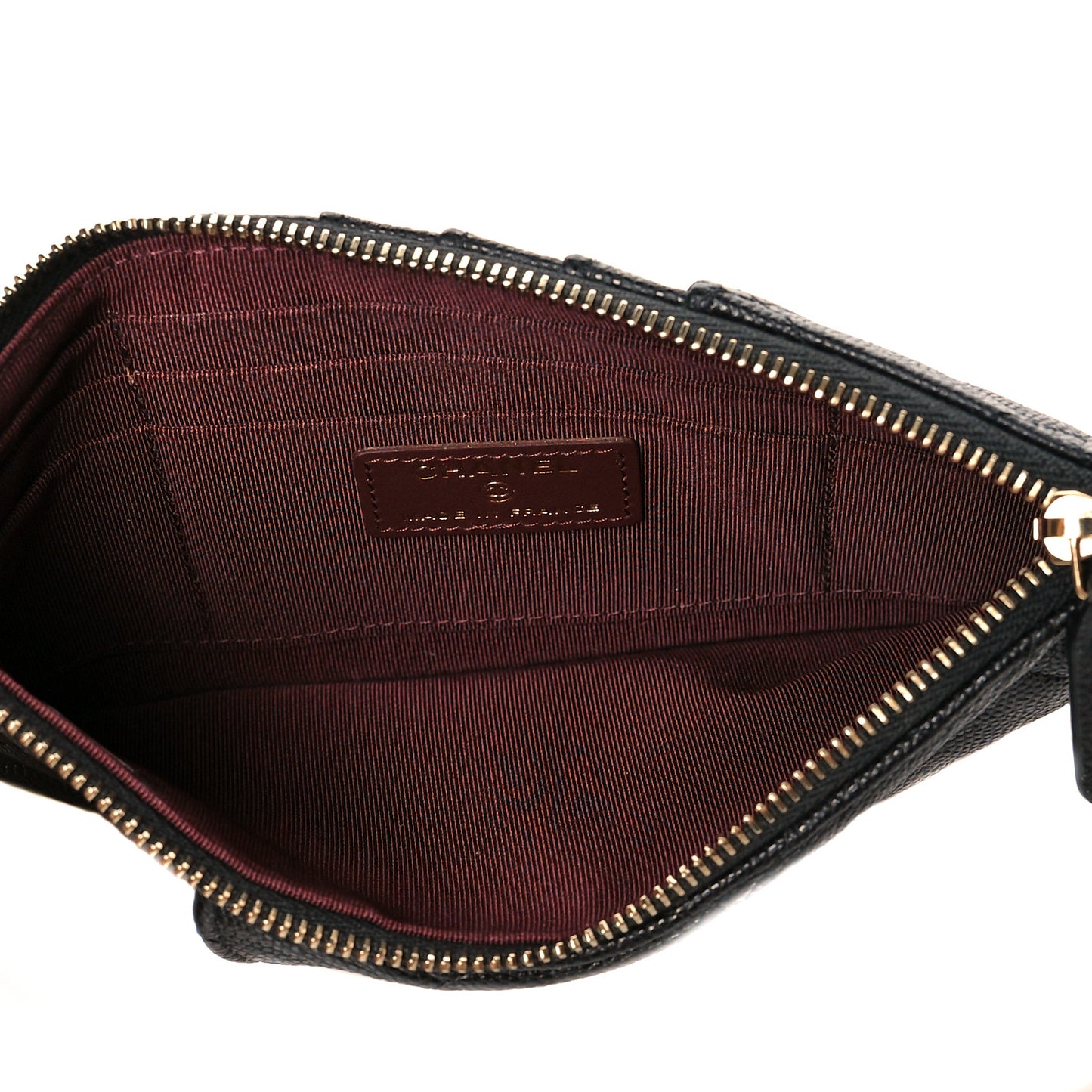 Caviar Quilted Classic iPhone Pouch Black