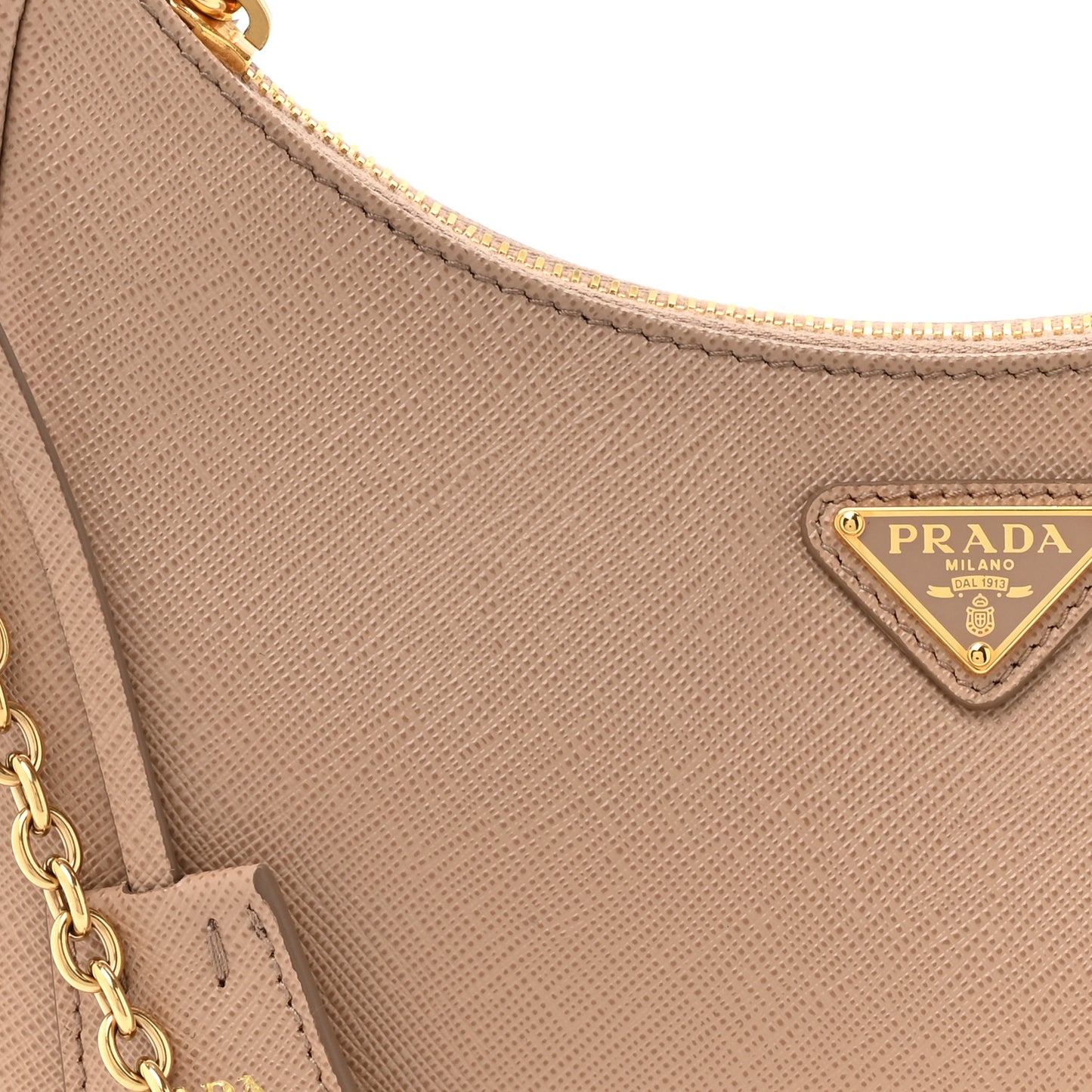 Saffiano Lux Re-Edition 2005 Shoulder Bag Cammeo