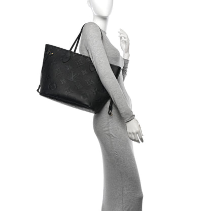 Louis Vuitton Empreinte Monogram Giant Neverfull MM Black 2 of 10