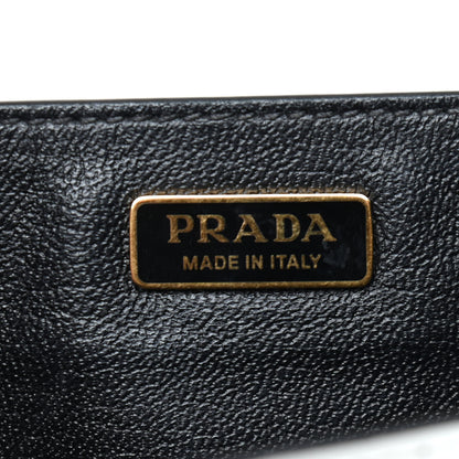 Prada City Calf Saffiano Cahier Bag White Black 6 of 9