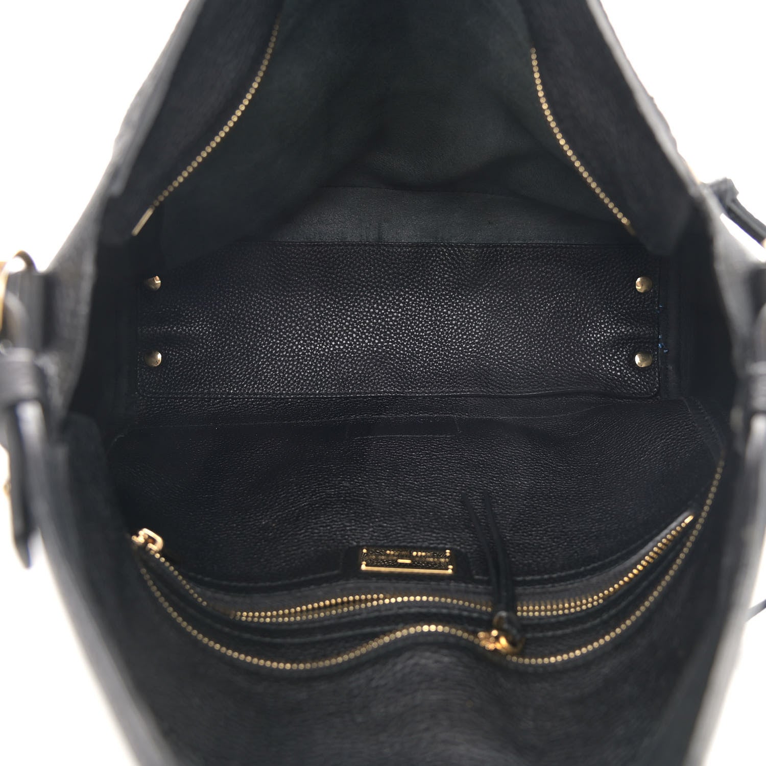 Salvatore Ferragamo Grained Calfskin Ally Hobo Black 8 of 11