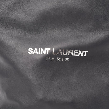 Saint Laurent Lambskin Teddy Drawstring Bag Grey 10 of 10