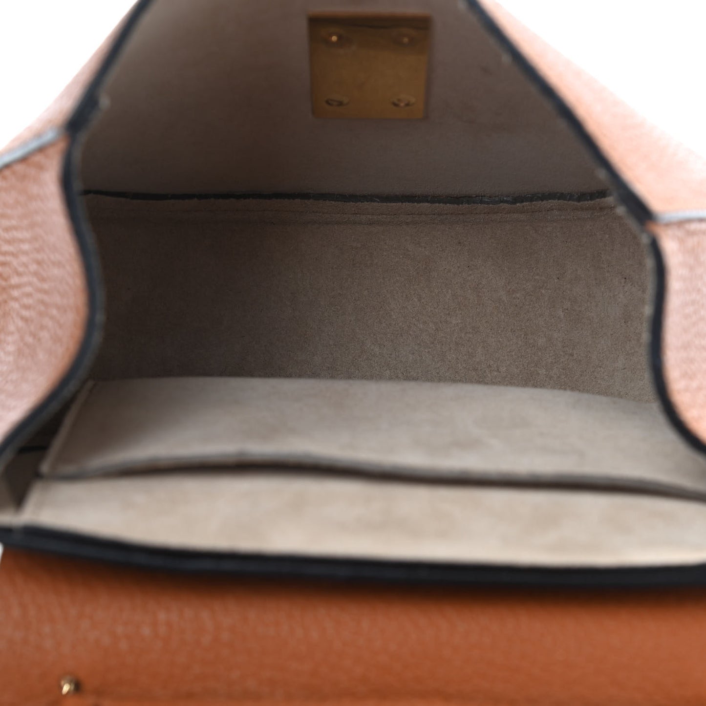 Grained Lambskin Mini Drew Shoulder Bag Caramel