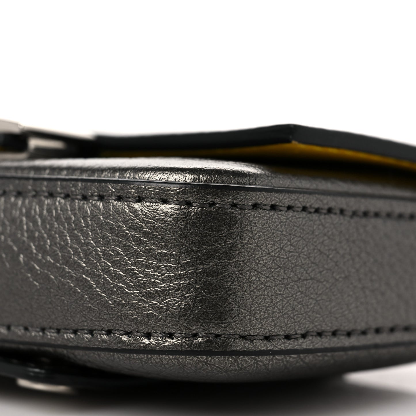 Cuoio Romano Lux Nano Baguette Charm Graphite