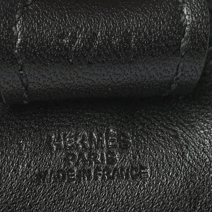Hermes Milo Lambskin Grigri Rodeo Horse Bag Charm PM So Black 3 of 4