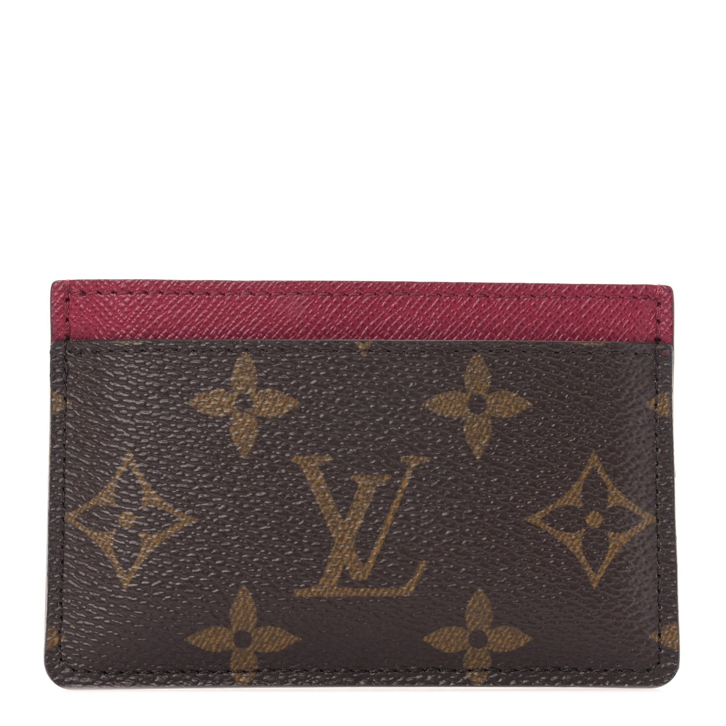 Monogram Card Holder Fuchsia